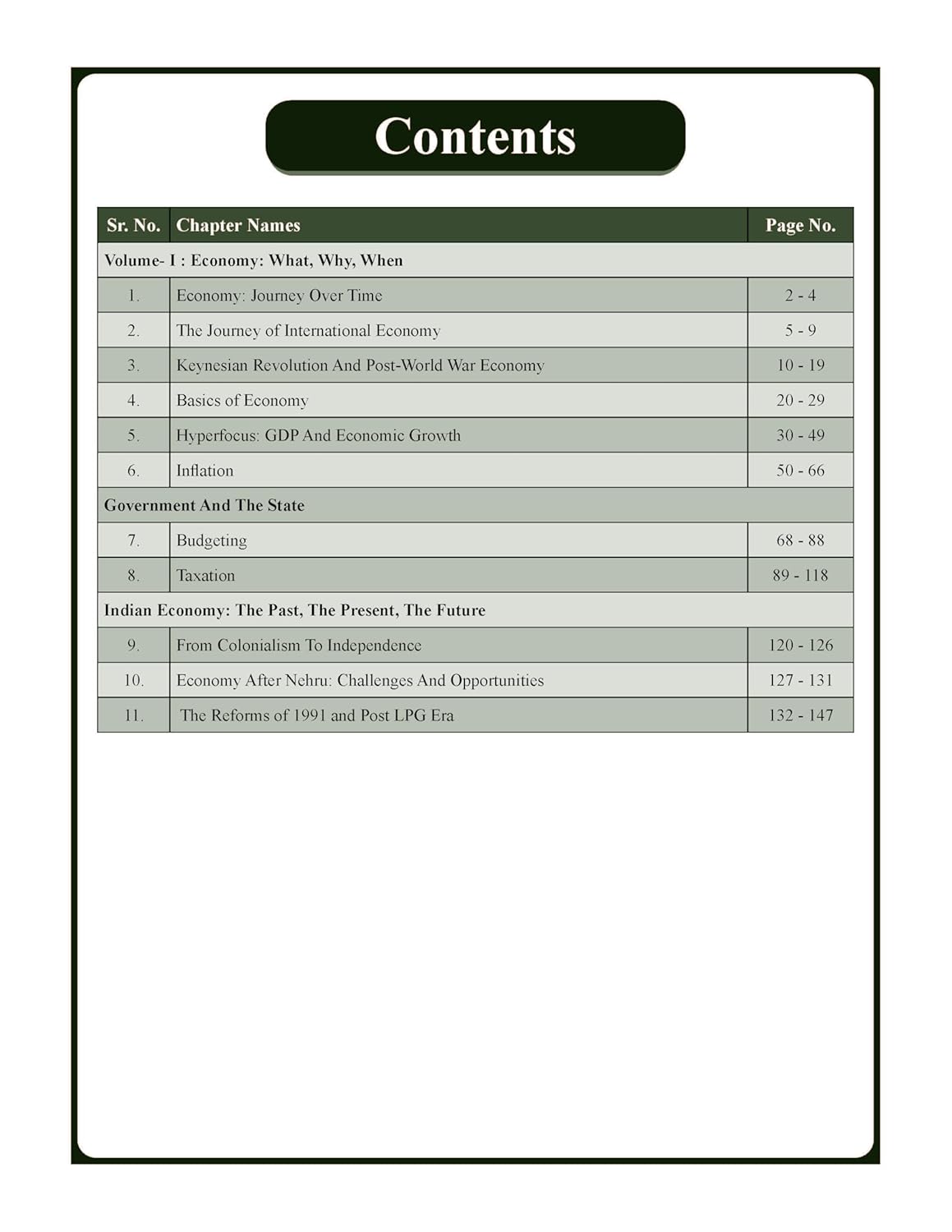 Journey of The Economy Book (English) Advance Foundation
